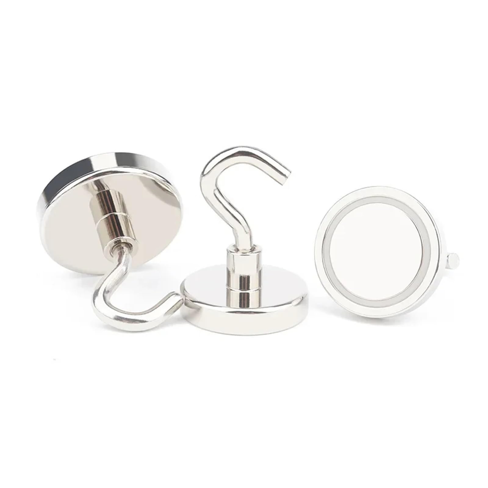 Genérico 10 imanes de neodimio gancho magnético fuerte dorados diámetro 20/25/36/42/48 mm, compatibles con el hogar, la cocina, lugar trabajo, etc(KNE42mm Hold 66kg)