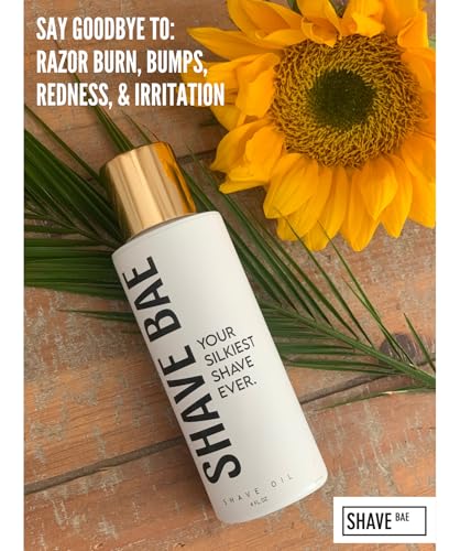 ALL-NATURAL Shaving Oil - No Razor Burn or Bumps | Hydrating | Beard & Bikini Lines | Silky Smooth Skin | Non-Toxic, Made in USA | Ditch Shaving Cream & Skip Lotion | Best shave ever - Image 3