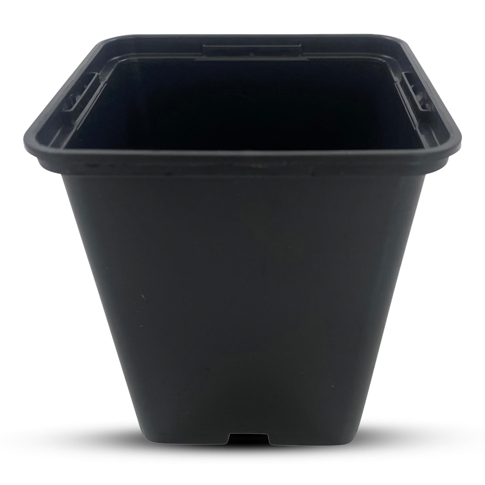 Oakland Gardens 9cm Square Plastic Plant Pots โ Durable Injection Moulded Pots with 2-Tier Drainage โ Ideal Indoor Flower Pots for Herbs, Cuttings, Seedlings & Small Plants (0.5L) | Pack of 500