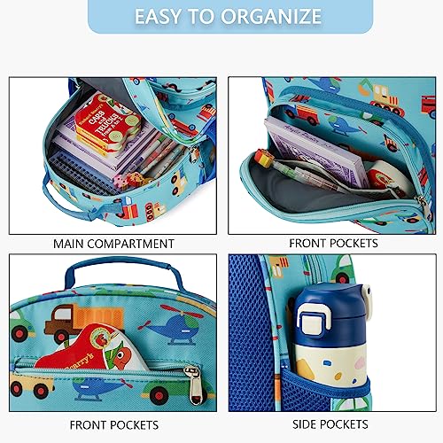 Telena Kids Backpack for Boys Girls, Cute Water Resistant Toddler Preschool Bag with Adjustable Padded Straps, Blue Unicorn4