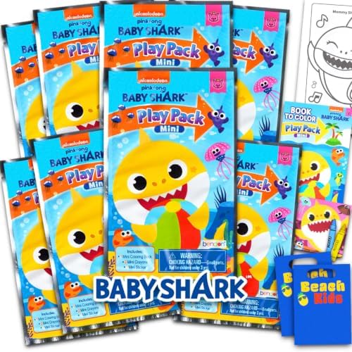 Baby Shark Party Favors for Kids Bundle - 8 Mini Activity Packs image 2