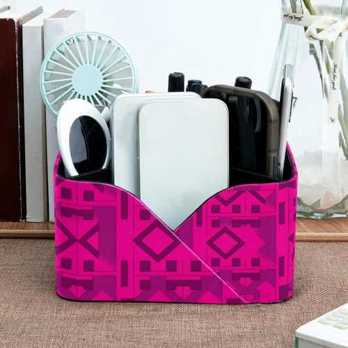 Porte-stylos rectangulaire avec motif géométrique carré pour table - 7