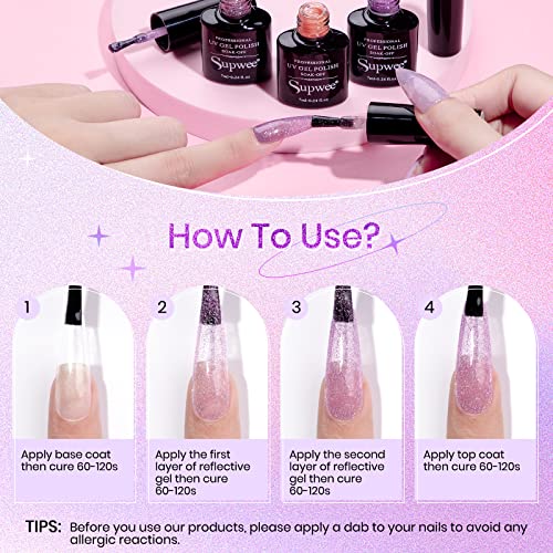 Save on SUPWEE Reflective Glitter Gel Polish - Use Code EASPPOKA - Image 5