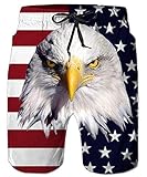 RAISEVERN Big and Tall Mens Swim Trunks for Men Medium