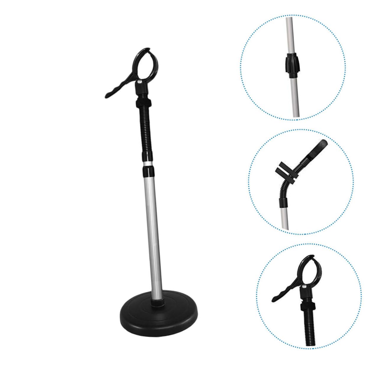 BESTYASH Soporte para Secador de Pelo Giratorio 360 Grados Soporte de Almacenamiento Inoxidable Organizador para Peluquería para Salones y