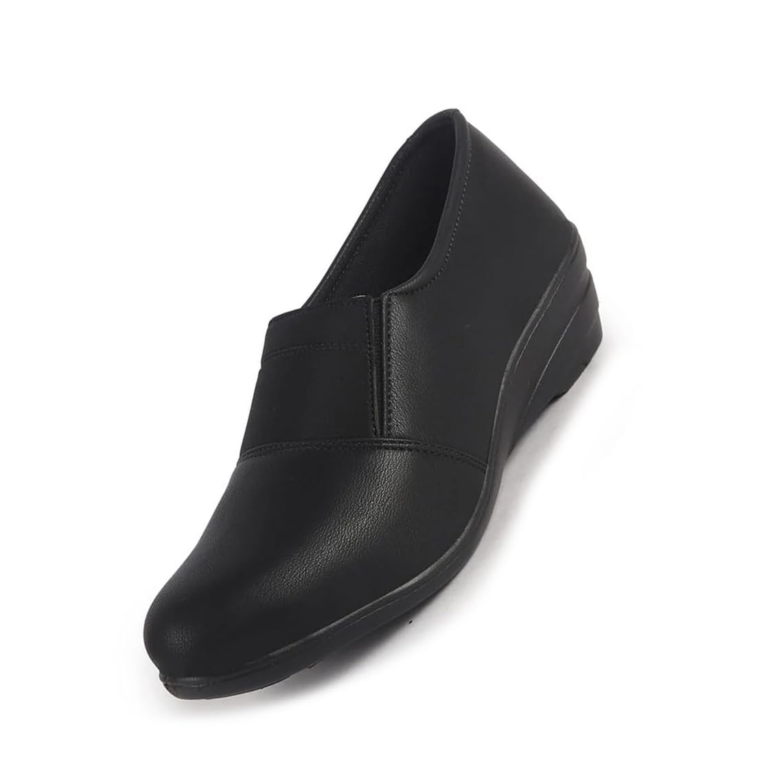 fausto Women Classic Formal Slip On Shoes | Platform Heel Shoe for Office Meeting Events | Easy Pull On Shoes with All Day Comfort-picture-10