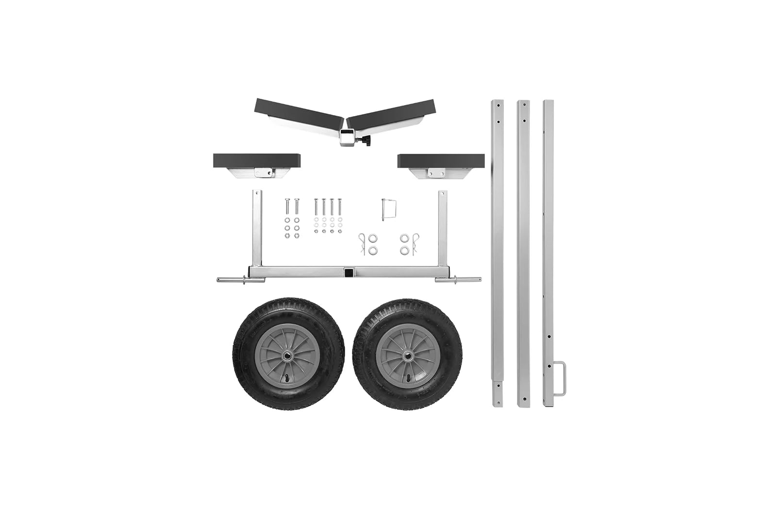 ProPlus Trailer Bootswagen 245-304cm Slipwagen Kajakwagen Kanuwagen Schlauchboot Wagen Handtrailer