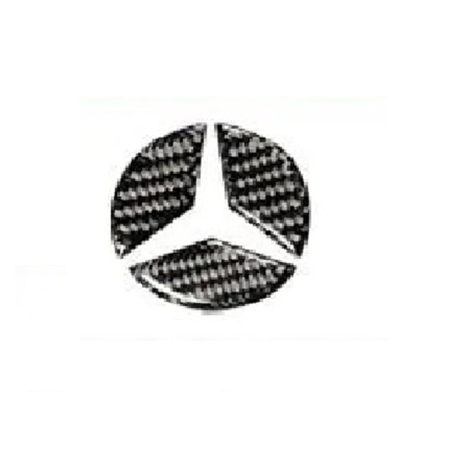 HFEWCVK Fit for MERC//edes C Class W204 W205 W211 W203 Carbon Fiber Car Modification Interior Sticker Steering Wheel Emblem 3D Sticker(E)