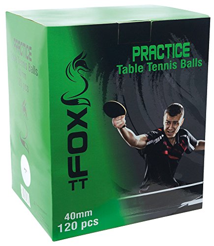 Fox TT Practice Table Tennis 40mm Practice Balls & Zipped Carry Bag Pack of 120