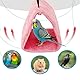 CQJ Vogelnest Kuschelhütte Weiches Plüsch-Hängematten-für Haustiere wie Hamster, Papageien, Aras, Wellensittiche, Edelpapageien, Sittiche, Nymphensittiche, Kakadus und Liebesvögel (Rosa)