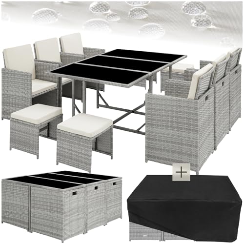 MATERIALI DI QUALITÀ: Realizzato con una struttura in acciaio e polyrattan, il nostro set da giardino esterno garantisce stabilità e un aspetto accattivante. Preparati a goderti la stagione all'aperto, in giardino, in terrazzo o in balcone, dasolo o in compagnia, garzie a un set che resiste nel tempo.