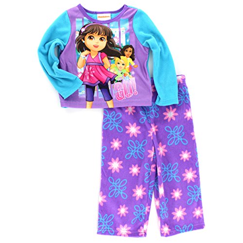 Dora and Friends Toddler Purple Fleece Pajamas (2T)