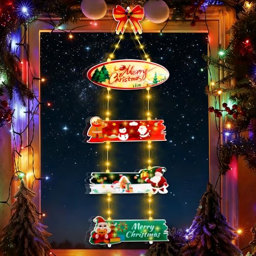 MKAKYES Weihnachtsbeleuchtung Außen Batterie, 72 LED...