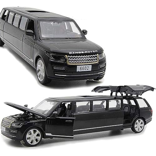 Image of Deuson Ecom Exclusive Alloy Metal Pull Back Die Cast Car 1:32 Long Range Rover Diecast Metal Pullback Toy Car With Openable Doors, Light Music Boys Gifts Toy - Multicolor