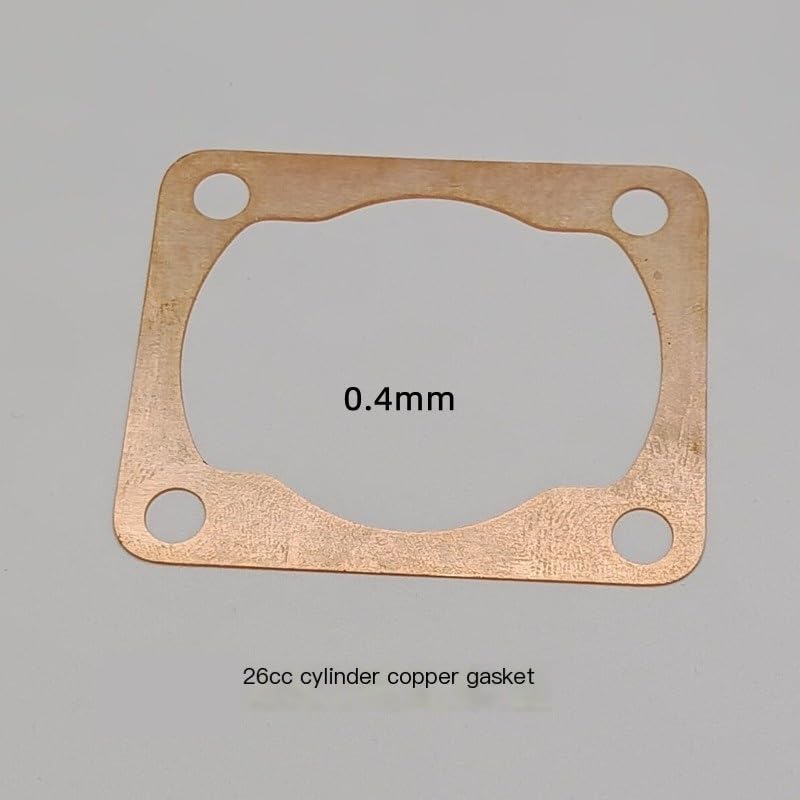 Copper Cylinder Gasket for 26cc/27cc Gas RC Boats, 0.4mm Thickness, High-Performance Engine Seal(26-0.4mm)