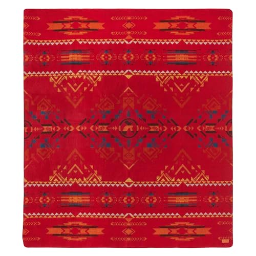 Ecuadane Southwestern Throw Blanket, Corazon Wildfire, Queen 93x82 inches