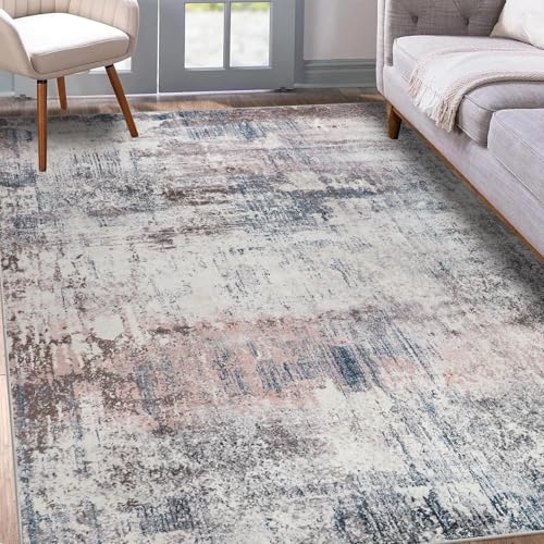 Homcomodar Alfombra Salon 120x270cm Azúl Gris Alfombras Lavable Alfombra Habitacion Juvenil Pelo Corto Tapete Quarto Alfombra Dormitorio Matrimonio