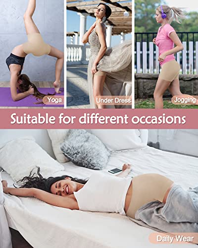 Image of Reamphy Slip Shorts for Under Dresses,Women Smooth Boyshorts Panties Comfortable Soft Anti-chafing Shapewear Shorts