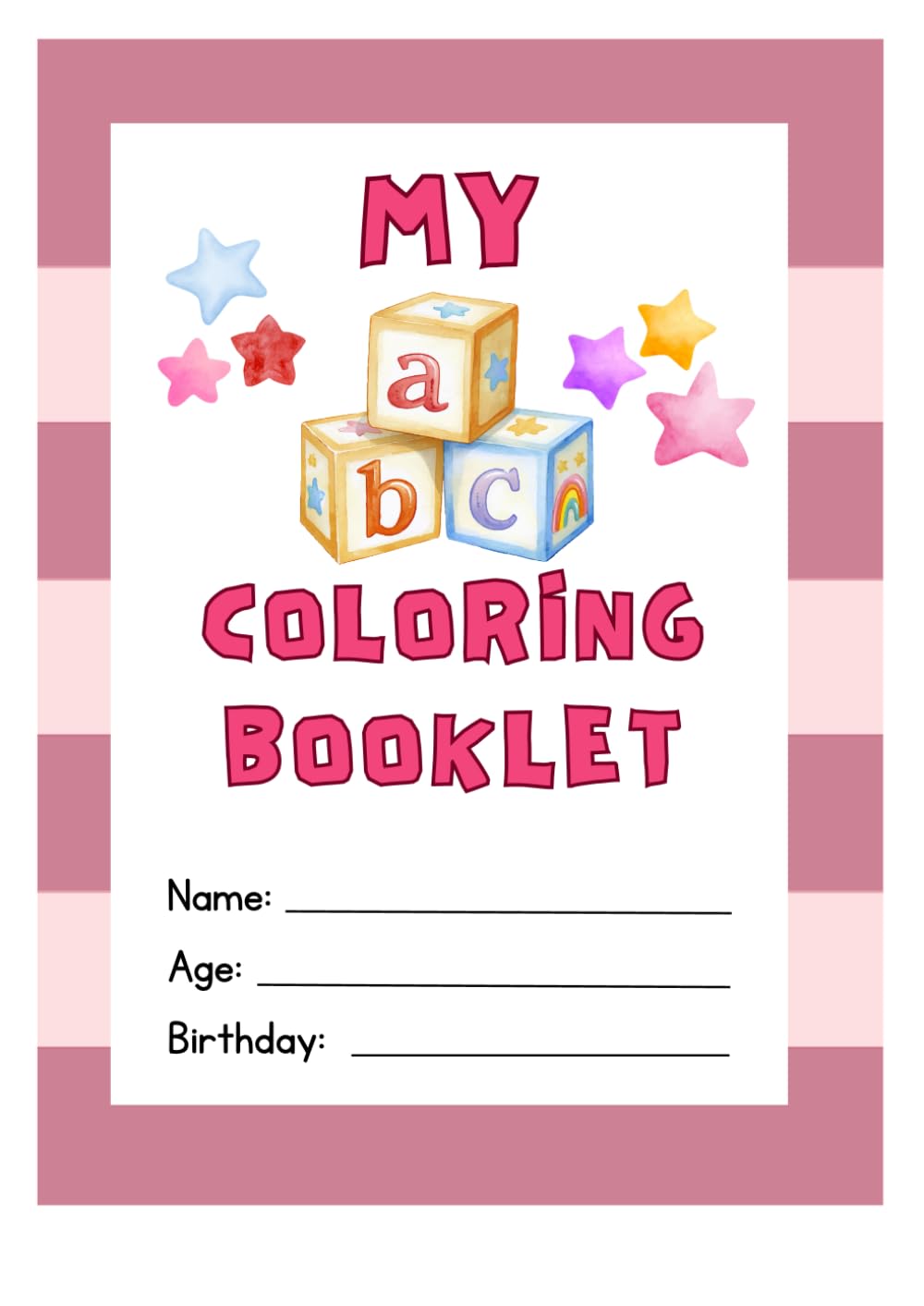 Big Letter ABC Coloring Book for Toddlers & Kindergarten: Fun and Easy Alphabet Coloring Pages to Learn Letters A–Z for Preschool and Kindergarten