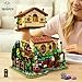 INSOON Winery Chateau House Building Set with Lights, Vineyard Castle Construction Model Home Decor, 1826 PCS Vine Estate Autumn Cabin Building Block Kit, Birthday Gift for Adults Teens Boys Girls