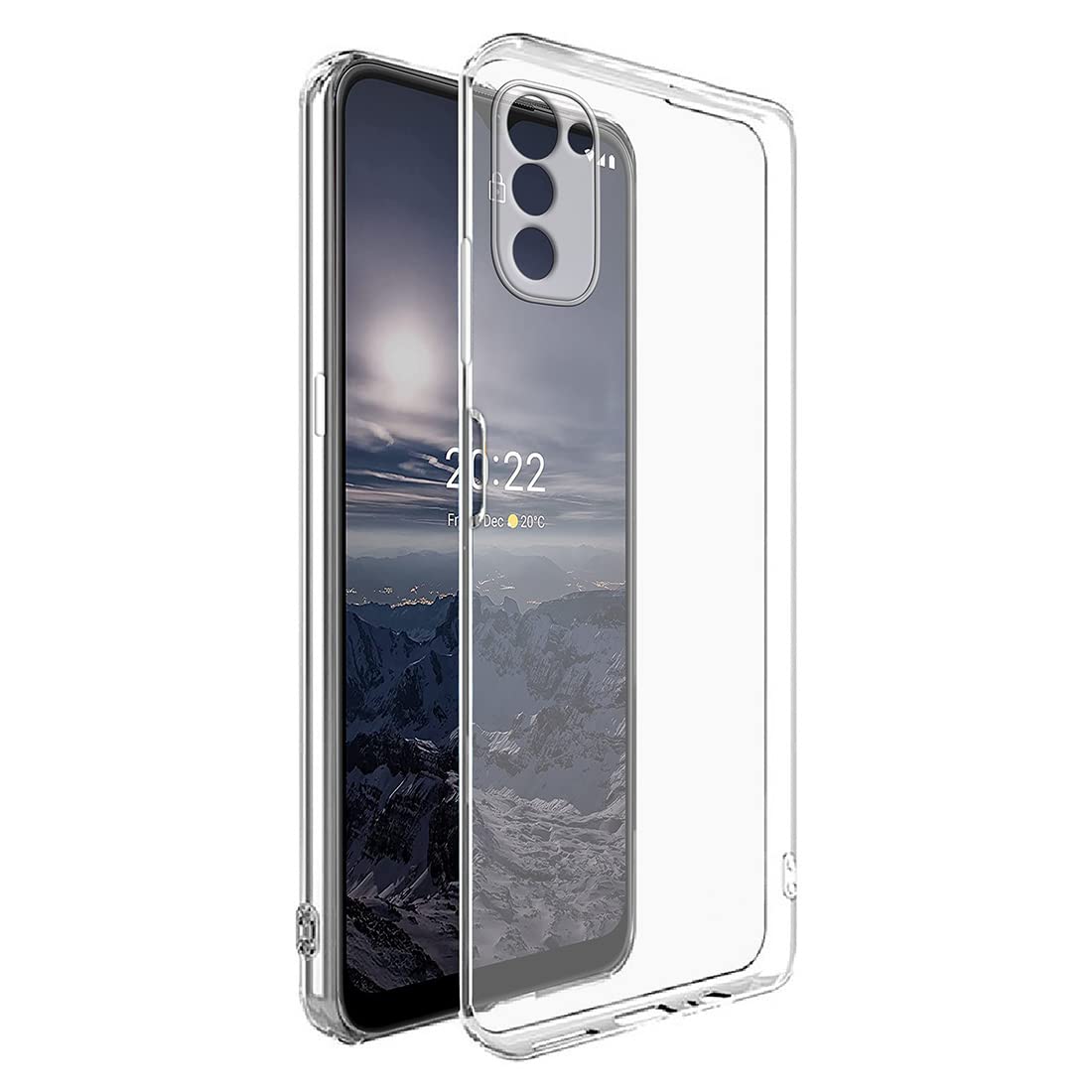 Casotec Crystal Clear Back Case for Nokia G21 4G | Raised Bumps for Camera & Screen Protection | Clear Soft Silicone Back Case Cover for Nokia G21 4G (TPU | Transparent)