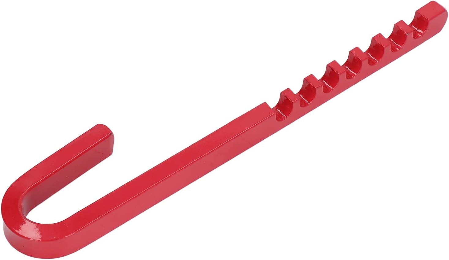 Wheel Clamp Lock, J Kind Common Rustproof Excessive Power Anti Theft Metal Trailer Wheel Lock Climate Resistant for Automobile for RV for Truck