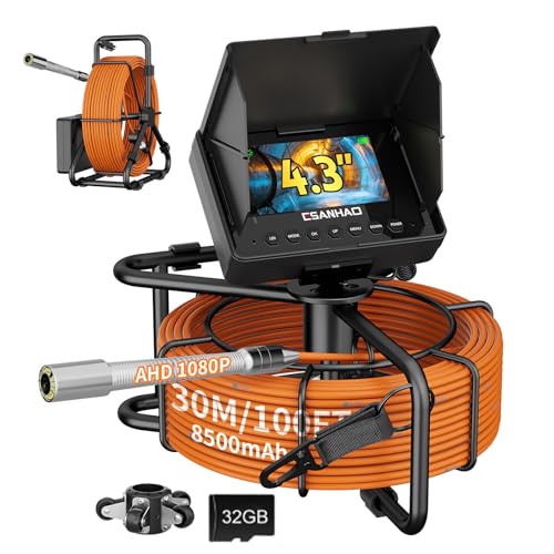 Caméra d'égout 30 m avec enregistreur DVR pour inspection de plomberie
