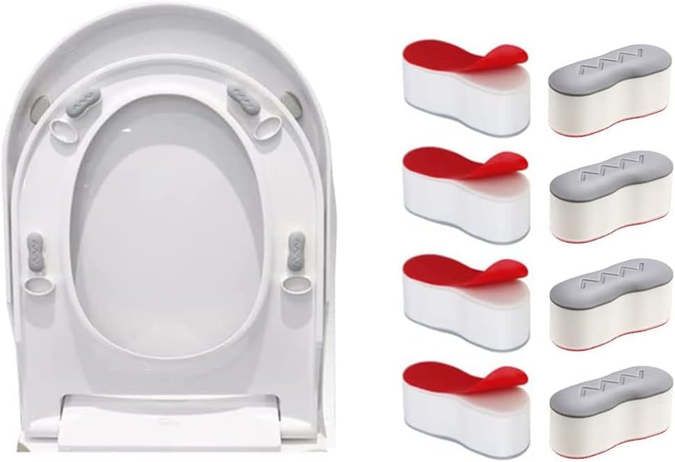 8 Pieces Bidet Toilet Seat Bumpers Heightincreasing Pads Universal Toilet Seat Buffer with