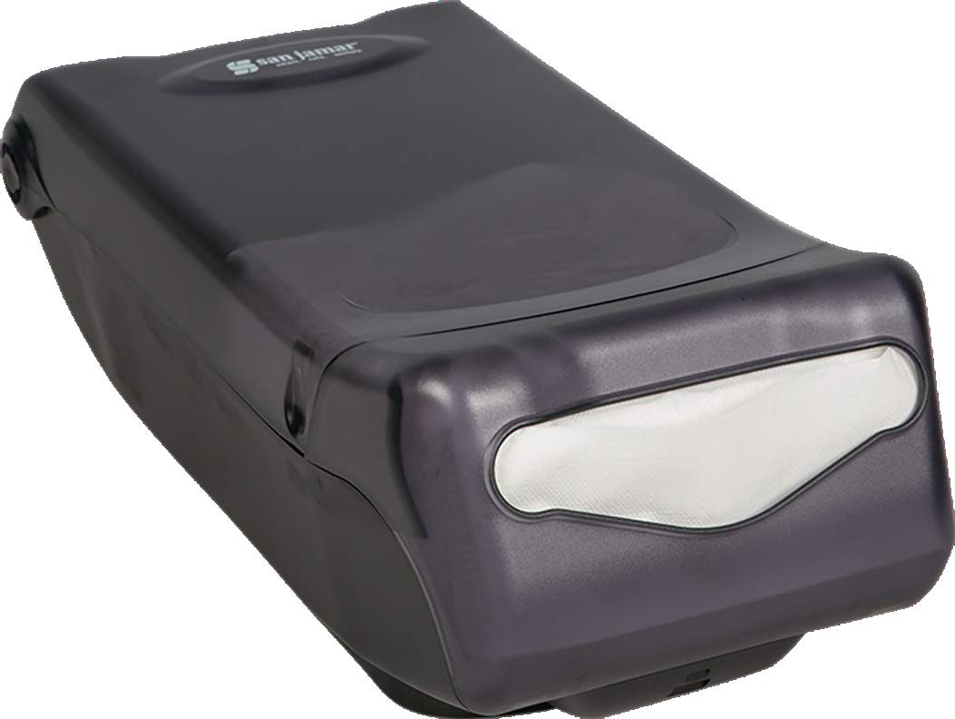 San Jamar h5000tbk Venue encimera servilleta dispensador, colector, cara, 450 de control + capacidad, 149 mm H x 203 mm W x 400 mm D, color negro perla