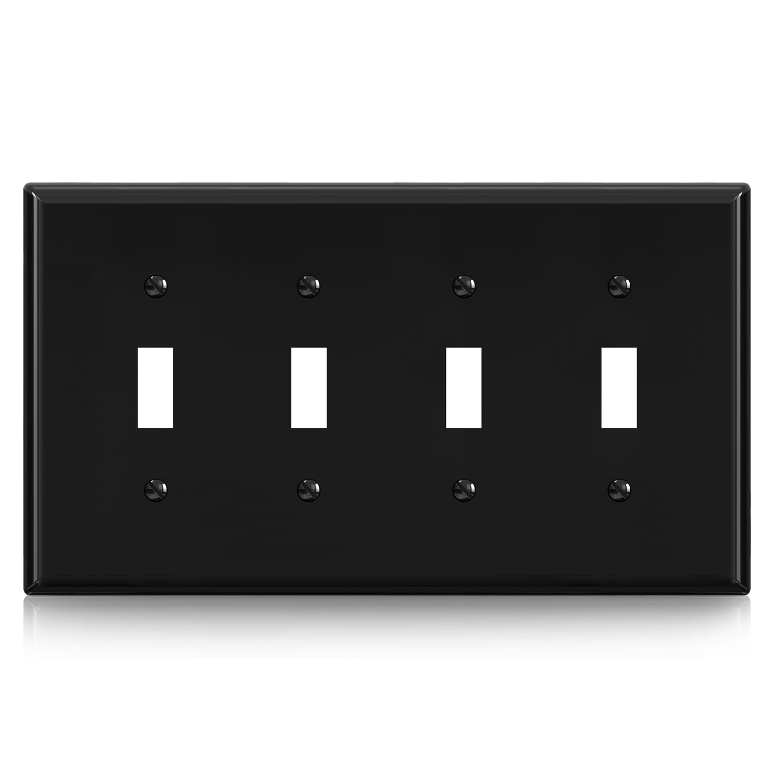 Glossy White Toggle Switch Plates - 2 Pack -10