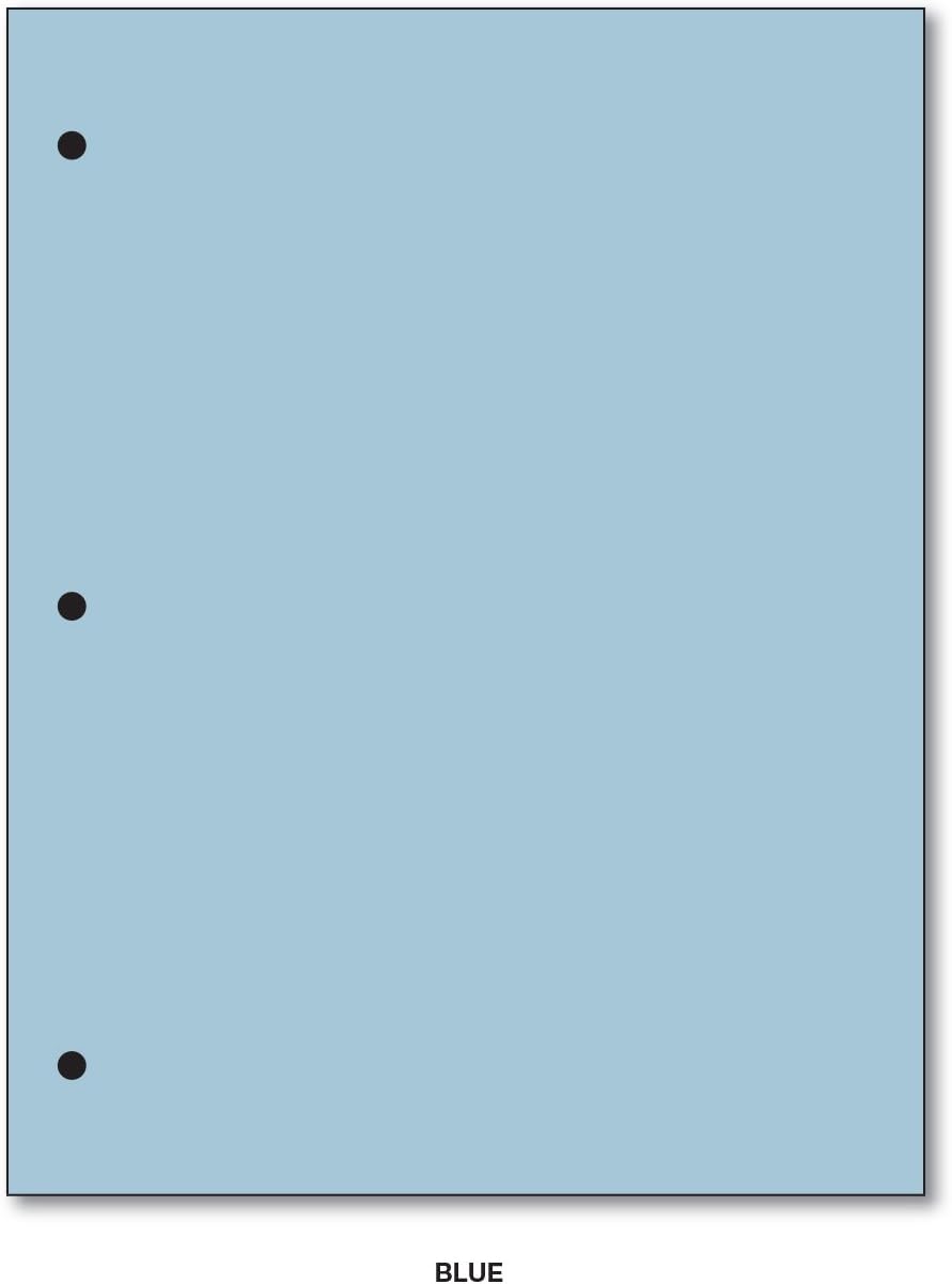 3 Hole Color Paper 8 1/2 X 11-100 Papers Per Pack (Ivory)