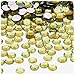 The Crafts Outlet 144pc Flatback Acrylic Rhinestones Round 8mm - Jet Black