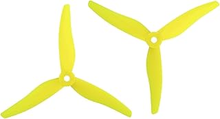 24 Piezas / 12 Pares GEMFAN 51466 5InCH 3 Blade/Tri-Blade Propulsor Props CW CCW Motor sin escobillas para FPV Propeller/Ajuste para FPV Racing Drone hélice de Repuesto (Color : 12 Pair Yellow)