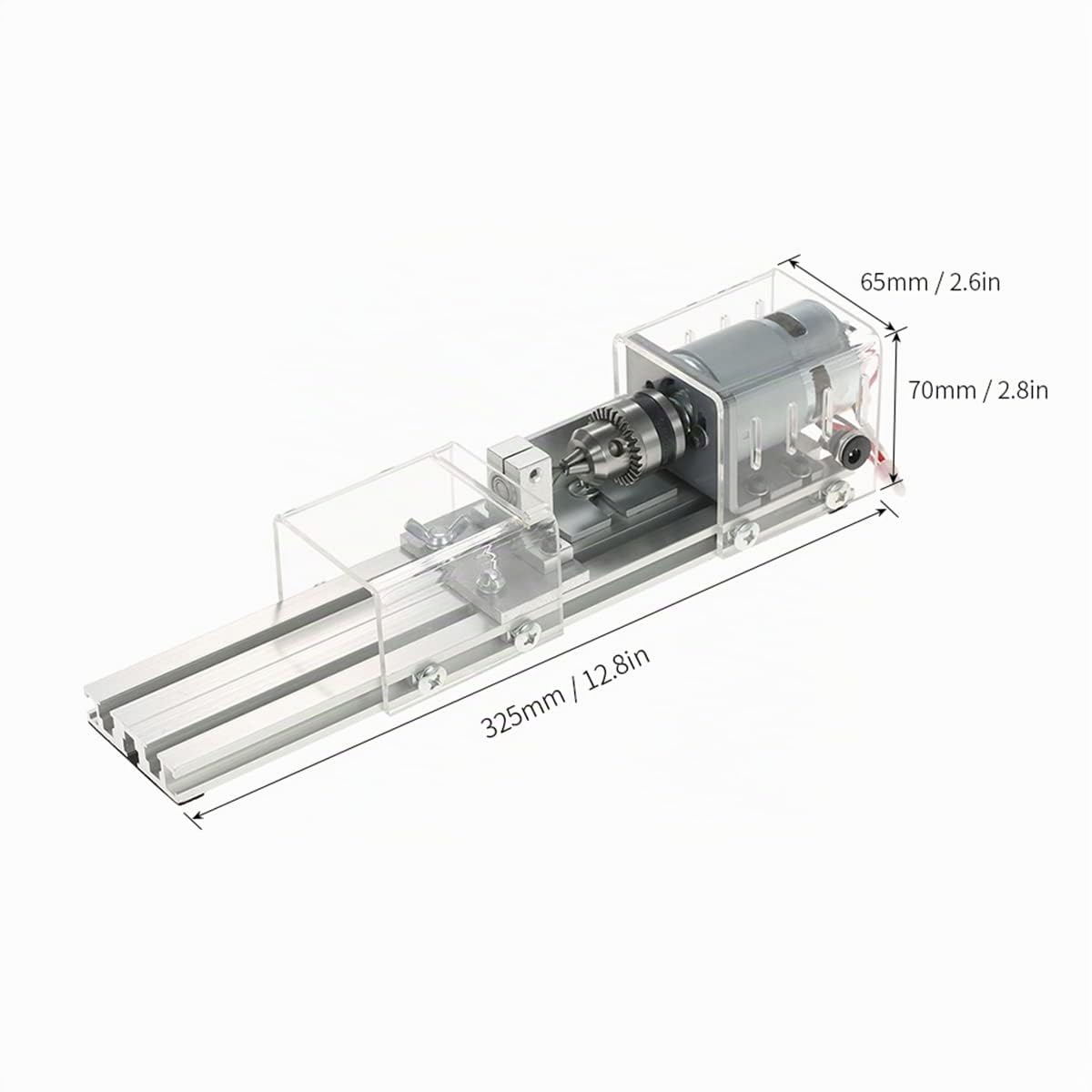 Mini MáQuina de Torno DIY, Torno de Madera para CarpinteríA, Fresadora, Cuentas de Pulido, Juego de Herramientas Rotativas, Enchufe de la UE