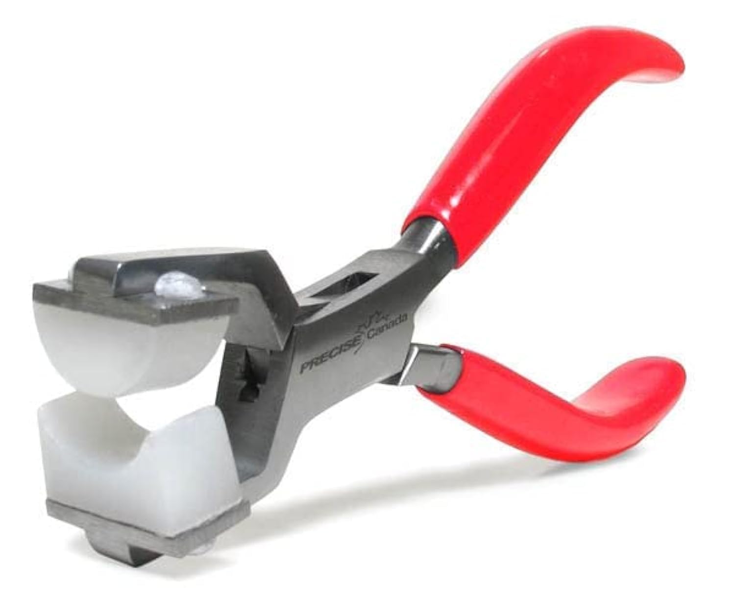 Ring Bending Pliers, Nylon Jaw - Jewelry Making Supplies, Bending and Wrapping Metal Tool, PVC Red Handle