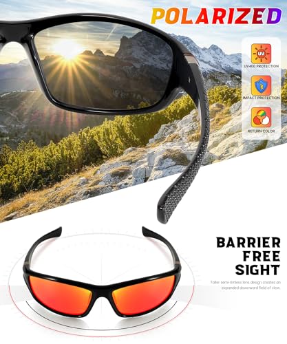 Sports Mens-Sunglasses Polarized Sunglasses-Men: Sunglasses for Men UV Protection for Running Cycling Fishing4