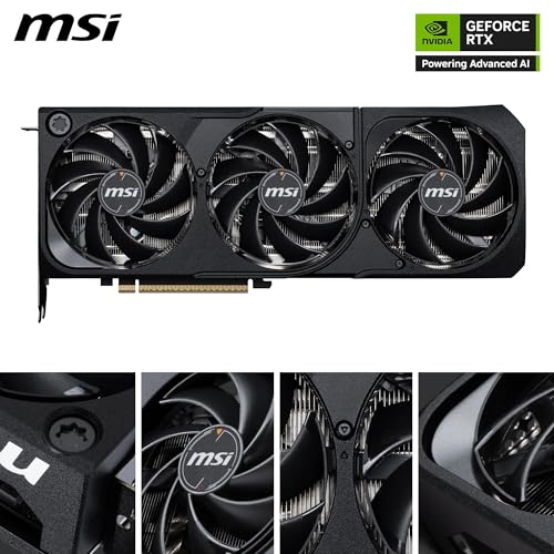Image of MSI GeForce RTX 5080 16G Shadow 3X OC Graphic Card - NVIDIA GeForce RTX 5080 GPU, 16GB GDDR7 256-bit Memory, 30 Gbps, PCI Express Gen 5 Interface, Upto 2640 MHz, TORX Fan 5.0