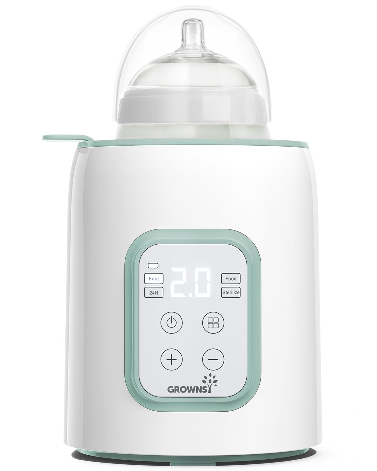 Scaldabiberon per Bambini, GROWNSY Scaldabiberon 10-in-1 per tutte le biberon con Timer, controllo preciso della temperatura e spegnimento automatico, scaldabiberon multifunzionale per latte materno
