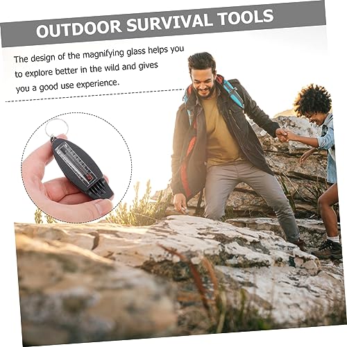 Brújula silbato portátil para camping y senderismo miniatura 7