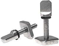 Vista 3 de DORSAL Aletas de tabla de surf Tornillo y placa para Longboard Center - Acero inoxidable