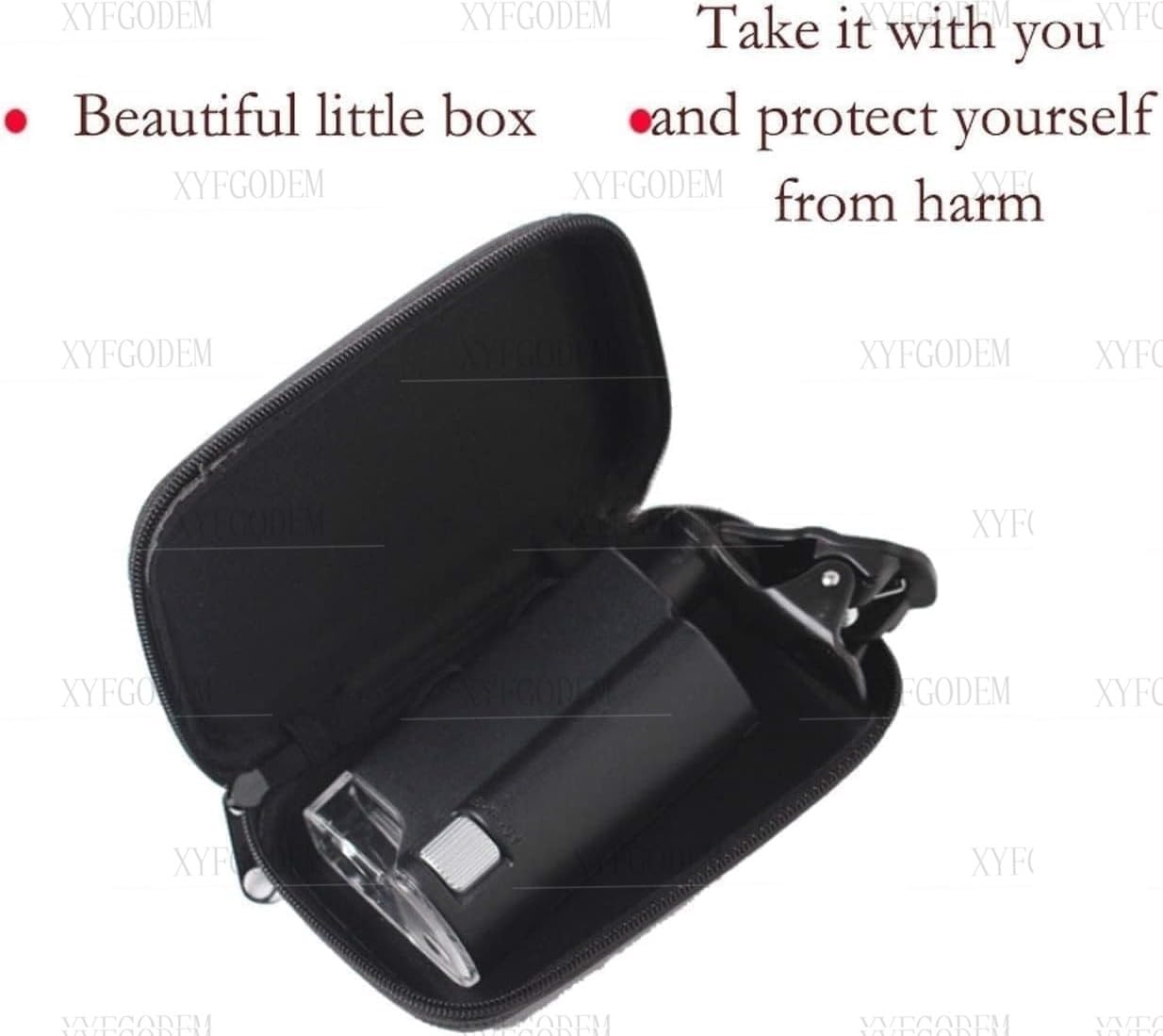 Lupa de Mano con LED y Luz UV, Aumento 60X-100X, Iluminada Portátil para Lectura, Inspección, Soldadura, Reparación Manualidades, Soporte para Teléfono Enfoque Ajustable