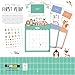 Baby's First Year Calendar with Stickers by Bright Day - 1st Year Tracker - Baby Memory Book for Girls to Document and Cherish Baby First Year Milestones,- Milestone Keepsake for Baby Boy with Pocket