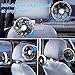 NIFBANG Hose Car Fan for Backseat for Kids,USB Powered 3 Speeds with Light,360°Rotation Car Seat Fans for Baby Rear Facing,Back Seat Cooling Fan that Blow Cold Air for Vehicle SUV RV Headrest(Silver)
