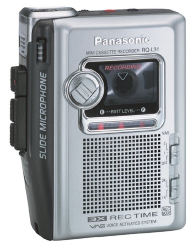 Panasonic Rq-L31 Portable Cassette Recorder With Slide Microphone #TOP8