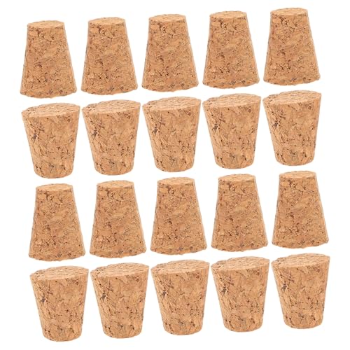 VANZACK Wishing Bottle Accessory 20pcs Mini Cork Bottles Tapered Wine Corks DIY Craft Kit