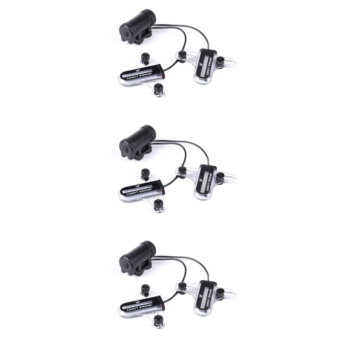Toddmomy Lot De 3 Lumières De Rayons pour Vélo 14 LED Décorations De Rayons De Roue 30 Motifs Abs Robuste Résistant À Leau Facile À Installer