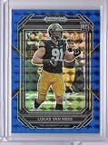 2023 Trading Card Prism Draft Picks Prisms Blue Finite #181 Lukas Van Ness - Rookie Year