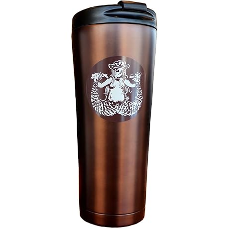 Starbucks Pike Place 16oz Stainless Steel Coffee Mug in Brown