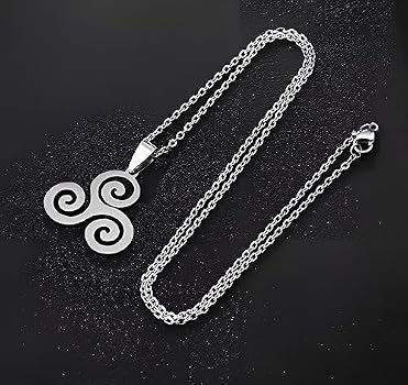 Collar Cruz Celta Plata 925 LONAGO - Ajustable 61 Cm, Colgante 38x28 Mm, Regalo Religioso O Simbólico