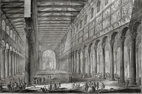 Poster Basilique San Paulo Piranesi - Décoration Murale Intérieur Salon et Bureau Inspirant